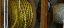 rope spools at three lantern marine and fishing supply