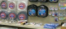 Line and leader coils at Three Lantern Marine and Fishng supply